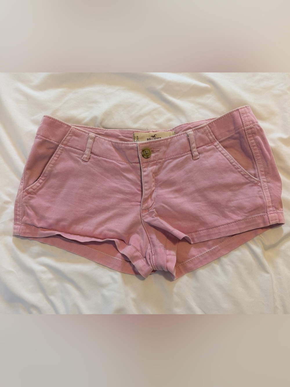 Hollister Pink Women's Cotton Casual Shorts